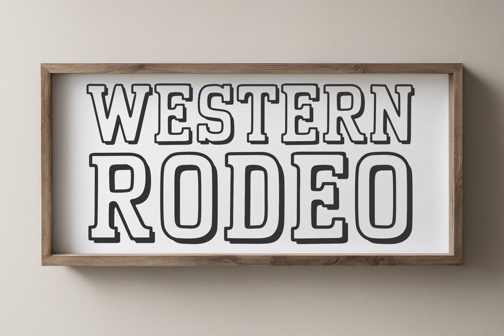 Western Sketch Font | Rodeo Cowboy Font | Wild West Letters - So Fontsy