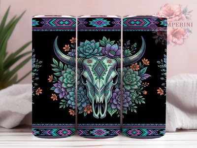 Western Skull Succulent 20oz Tumbler, Western Skull, Skull Succulent, Succulent Tumbler, 20oz Tumbler, Western Tumbler, Skull Tumbler, Tumbler Wrap Sublimation Li Zamperini 