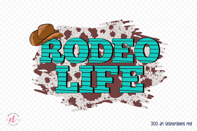 Western Sublimation Design - Rodeo Life Sublimation CraftLabSVG 