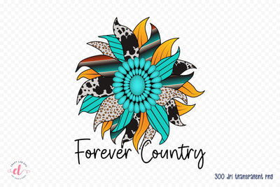 Western Sublimation PNG, Forever Country Sublimation CraftLabSVG 