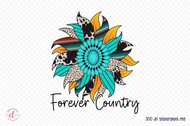 Western Sublimation PNG, Forever Country Sublimation CraftLabSVG 