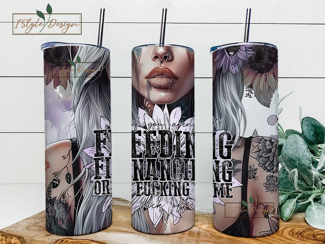 Western sunflower self love daily affirmations snarky funny 20oz tumbler wrap, Sublimation design templates, straight png Digital download. Sublimation iStyleDesign 