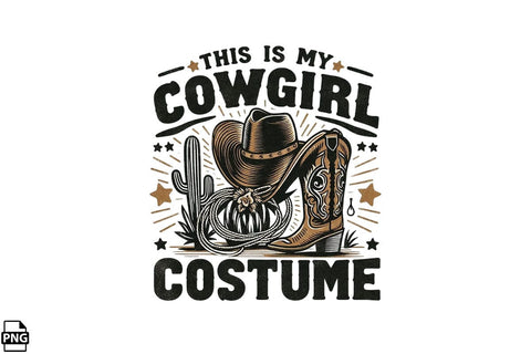 Western This Is My Cowgirl Costume PNG Printable File Sublimation Creativedesigntee 