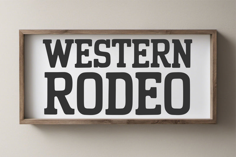 Western Trail Font Duo | Cowboy Rodeo & Wild West Typeface - So Fontsy