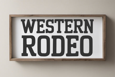 Western Trail Font Duo | Cowboy Rodeo & Wild West Typeface Font TonisArtStudio 