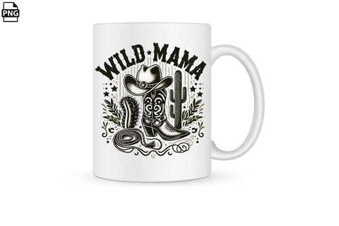 Western Wild Mama PNG Printable File Sublimation Creativedesigntee 
