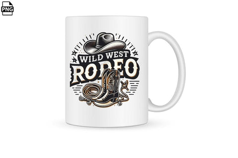 Western Wild West Rodeo PNG Printable File Sublimation Creativedesigntee 