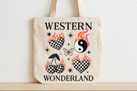 Western Wonderland PNG Retro Western Art SVG BillahCrafts 