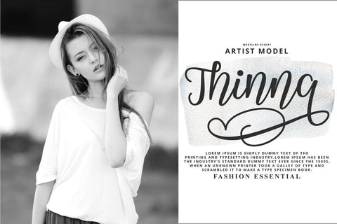 Westline Script Typeface Font Fadeline Std. 