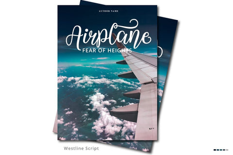 Westline Script Typeface Font Fadeline Std. 