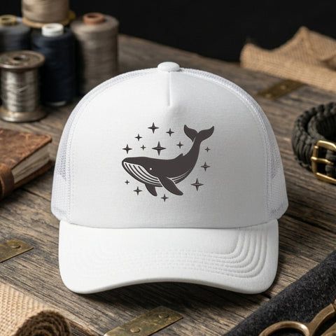 Whale Embroidery Design – Celestial Humpback Whale Stars Ocean Animal Machine Embroidery File Embroidery/Applique DESIGNS PatternFeed8 