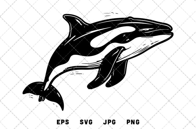 Whale Mascot Graphics - JPG, SVG, PNG, EPS - Digital Download with Commercial License for Cricut, Silhouette, Scan N Cut Crafting SVG Loveleen Kaur 