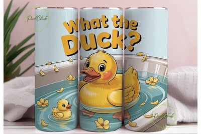 What the Duck? 20oz Tumbler Wrap Sublimation PixelChick 