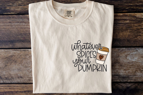 Whatever Spices Your Pumpkin SVG for Cricut, Pumpkin Spice Coffee PNG for Stickers, Sublimation, TShirts, & More, Cute Fall SVG SVG Designing Digitals 