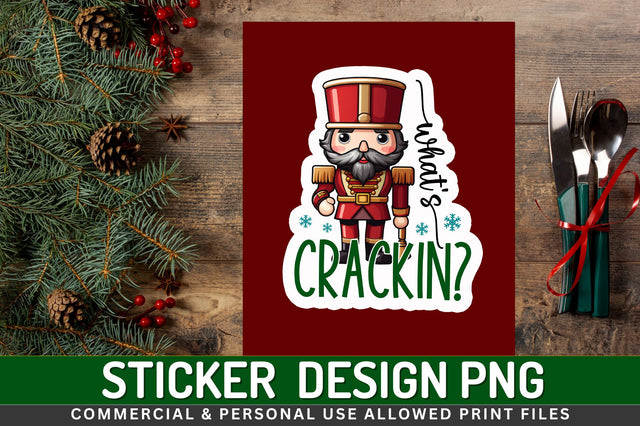 Whats crackin Sticker Design Sublimation Regulrcrative 