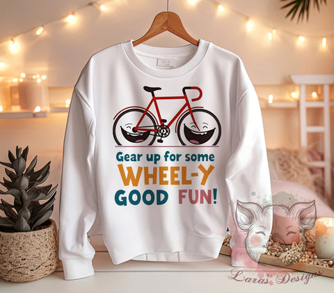 Wheel Fun, Fun PNG, Kids Activities, Playful Graphics, Family Fun, Wheelie Good, Digital Download, Playtime Art Sublimation Lara' s Designs 