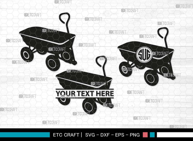 Wheelbarrow Monogram, Wheelbarrow Silhouette, Wheelbarrow SVG, Gardening Tool Svg, Farming Tool Svg, SB00566 SVG ETC Craft 