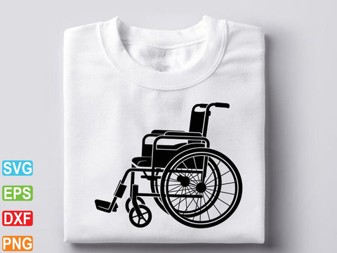 Wheelchair Svg, Wheelchair Silhouette, Wheelchair clipart, Handicap Cut File SVG Creativeart88 