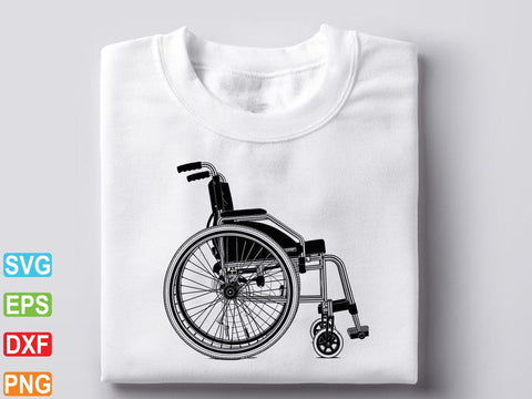 Wheelchair Svg, Wheelchair Silhouette, Wheelchair clipart, Handicap Cut File SVG Creativeart88 