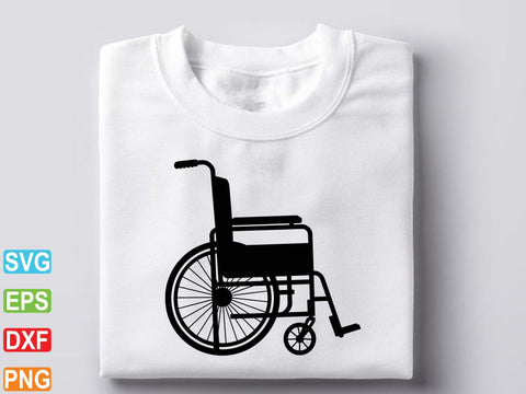 Wheelchair Svg, Wheelchair Silhouette, Wheelchair clipart, Handicap Cut File SVG Creativeart88 