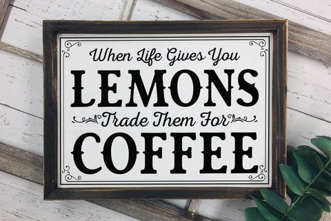 When Life Gives You Lemons, Vintage Coffee SVG SVG CraftLabSVG 