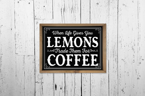When Life Gives You Lemons, Vintage Coffee SVG SVG CraftLabSVG 