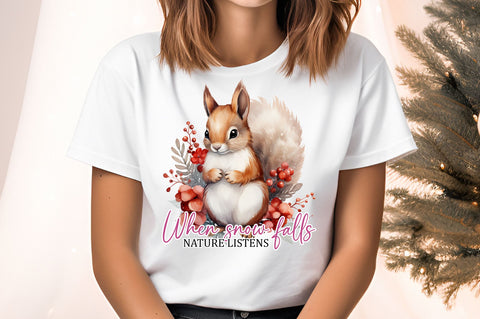When snow falls nature listens Sublimation Sublimation Designangry 