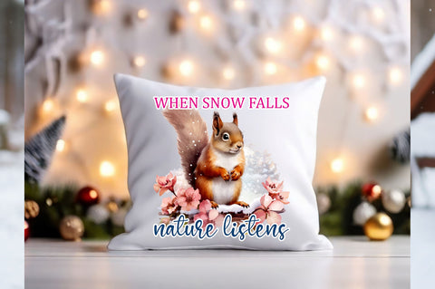 When snow falls nature listens Sublimation Sublimation Designangry 