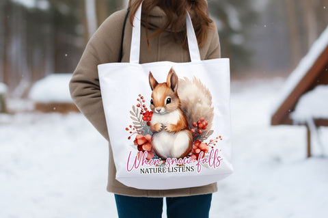When snow falls nature listens Sublimation Sublimation Designangry 