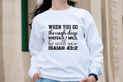 When you go through deep waters i will be with you isaiah 43 2 SVG Angelina750 