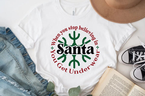 When you stop believing in santa you get underwear SVG Angelina750 