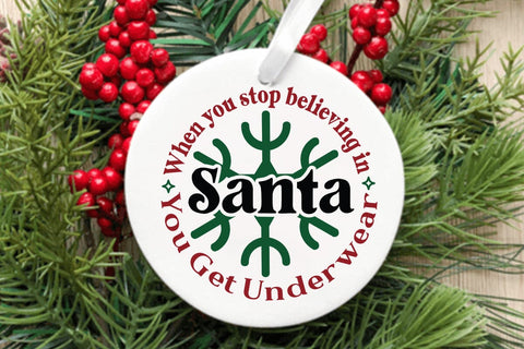 When you stop believing in santa you get underwear SVG Angelina750 