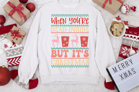 When youre dead inside but its christmas SVG design SVG Regulrcrative 