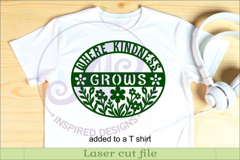Where Kindness Grows SVG | Teacher Classroom Wall Sign SVG APInspireddesigns 