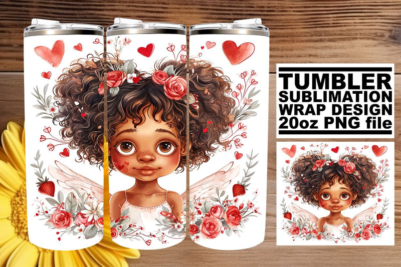 Whimsical 20oz Tumbler Art for Lovers Sublimation afrosvg 