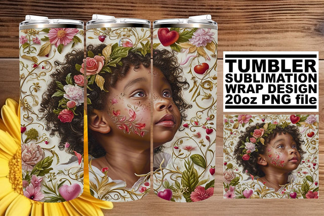 Whimsical 20oz Tumbler Wrap Sublimation Sublimation afrosvg 