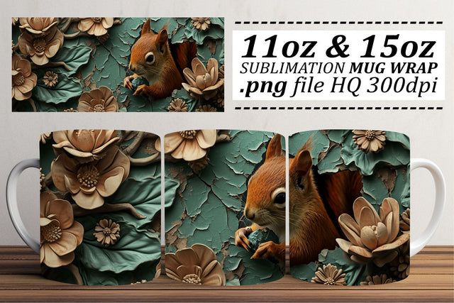 Whimsical 3D Animal-Inspired Mug Sublimation Sublimation afrosvg 