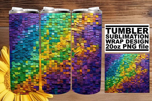 Whimsical 3D Charm Wrap for Tumbler Sublimation afrosvg 