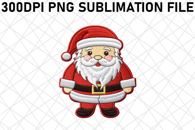 Whimsical 3D Christmas Embroidered Clipart Sublimation afrosvg 