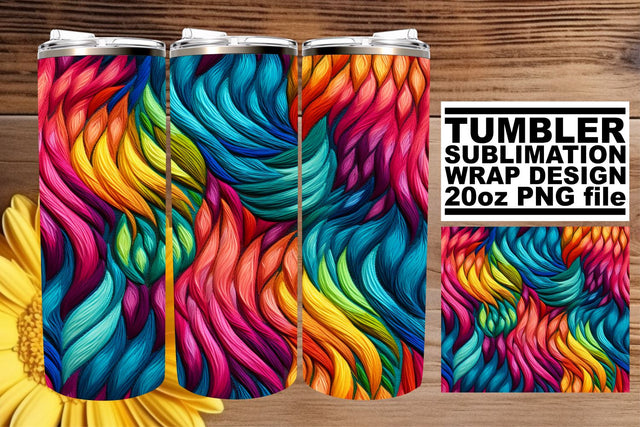 Whimsical 3D Delight on Tumbler Sublimation afrosvg 