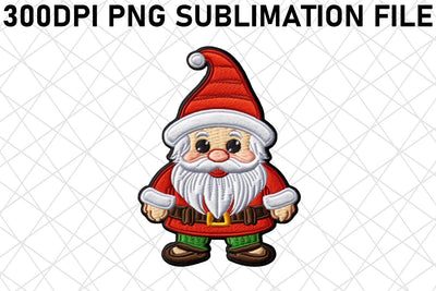 Whimsical 3D Embroidered Holiday Sublimation Clipart Sublimation afrosvg 