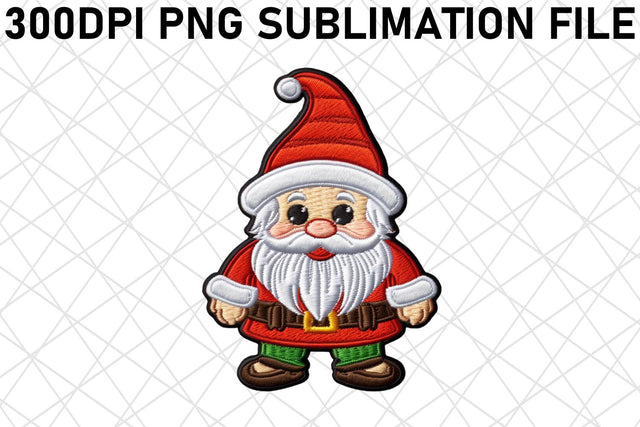Whimsical 3D Embroidered Holiday Sublimation Clipart Sublimation afrosvg 