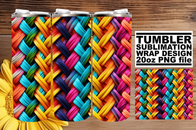 Whimsical 3D Tumbler Embroidery Sublimation afrosvg 