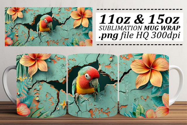 Whimsical 3D Wildlife Mug Designs 11oz 15oz Sublimation afrosvg 