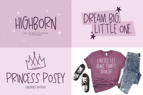 Whimsical All Caps Font Mini Bundle Font Beck McCormick 