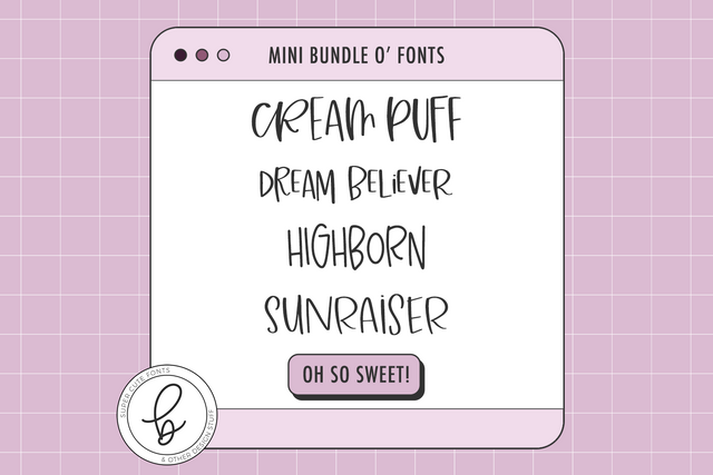 Whimsical All Caps Font Mini Bundle Font Beck McCormick 