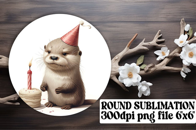 Whimsical Animal Birthday Sublimation Circles Sublimation afrosvg 