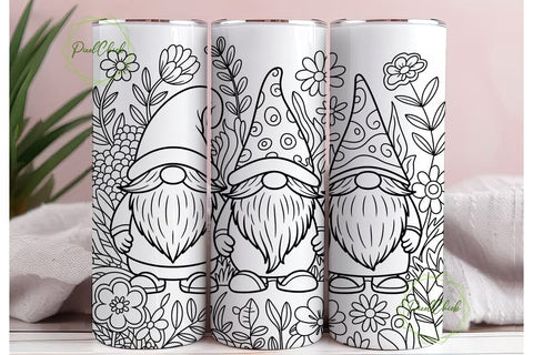 Whimsical Autumn Gnomes 20oz Tumbler Sublimation PixelChick 
