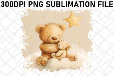 Whimsical Bear Sublimation Graphic Sublimation afrosvg 