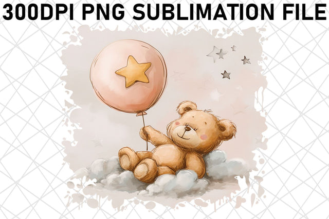 Whimsical Bear Sublimation Graphics Pack for Creative Crafting Sublimation afrosvg 